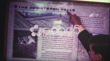 (8mm Vintage) Niagra Falls Dewatered August 1969