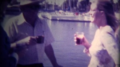 (Super 8 Film) Rich People on Fancy Yacht 1976