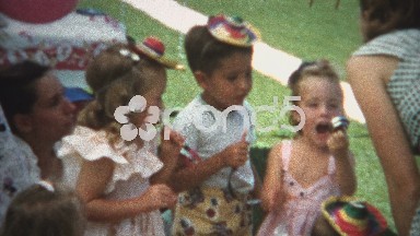 (8mm Film) Girl Opening Present Disappointed 1956