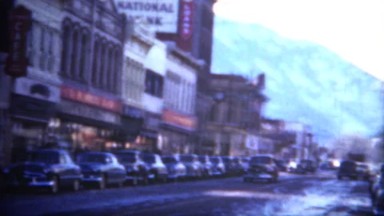 (8mm Film) Boulder Colorado Downtown 1949