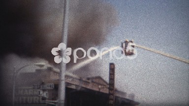(8mm Film) Building Fire 16th Pearl Boulder Colorado 1968