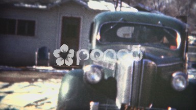 (8mm Film) 1949 Man Backing Up New Car