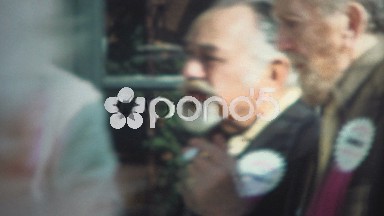 (8mm Vintage) 1971 Edward G. Robinson Walking on Street