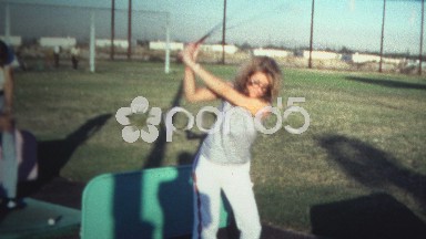 El Monte, California-1971: (8mm Vintage) 1971 Women At Golf Driving Range