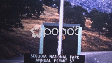 (8mm Vintage) 1966 Sequoia National Park Annual Pass California