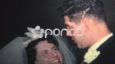 (8mm Vintage) 1966 Bride Groom First Dance At Wedding