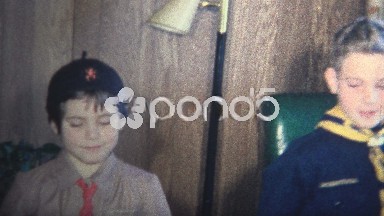 (8mm Vintage) 1965 Girl Scout Brownie Boy Scout Cub Scout Ranked Children