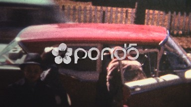 (8mm Vintage) 1966 Family Coming Home From Church