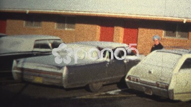 (8mm Vintage) 1974 Motel Living Homeless Cleaning Car For Money