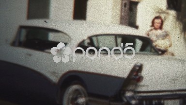 (8mm Vintage) 1956 Children Excited Taking New Car To Church