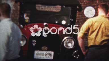 (8mm Vintage) 1958 Car Show Old and New Showcased