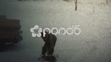 (8mm Vintage) 1962 Kid Shoveling Winter Snow
