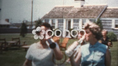 1959 - Women Taking Booze Bottles From Hotel