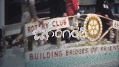 1959 - Rotary Club Parade Float East Haven, Connecticut. USA
