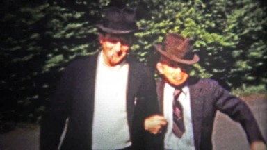 1953: Single Men Wearing Fedora Hats and Smoking in Chattanooga, Tennessee