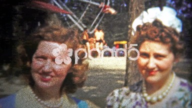 Chattanooga, USA (1956): Wealthy women visiting a local circus to see what the