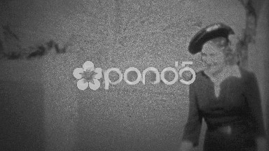 Chicago - 1942: Husband Playfully Teases Wife in 1940s Home Movie