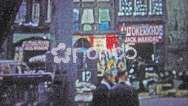 Copenhagen (1966): Outdoor market selling 2nd hand goods and services.