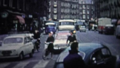 Copenhagen (1966): The city alive with people and a modern 1960's look.
