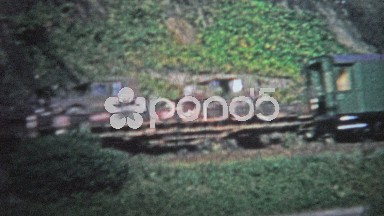 Cologne, Germany - 1966: Military Train Shipping Soldiers, Cargo Trucks and Vehicles