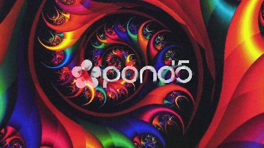 Fractal Red Vortex Spinning Background