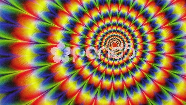 Hippy Tie Dyed Radial Pattern Animation Background
