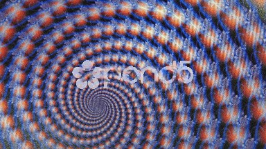 Fractal Blue Globes Spiraling Animation Background