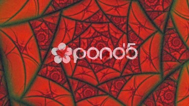 Lovers Red Spider Web Flower Pattern Animation Background