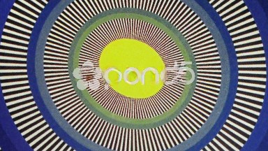 Yellow Egg Sun Oval Optical Illusion Animation Background
