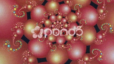 Pink Bubbles Fractal Tornado Animation Background