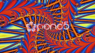 Red Laser Fractal Whirl Animation Background