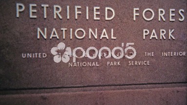 1972: Petrified Forest National Park tree fossils and geological formations.