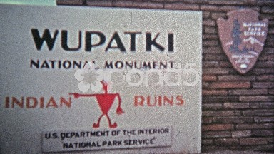 1972: Wupatki National Monument Indian Ruins skilled brick builders and stone