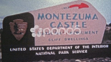 1972: Montezuma Castle national monument cliff dwellings from native american