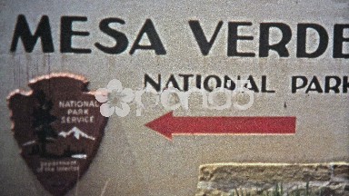 1972: Mesa Verde National Park native tribal cliff dwelling settlement.