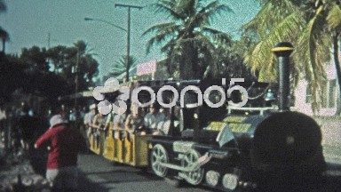 1973: Tourist train takes drunks and old people down the main strip of the city.