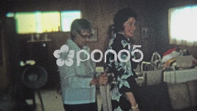 1974: Women Fitted for Kimono-Style Fashion Dress in Her Home