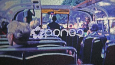 1969: Double Decker Tour Bus View in Amsterdam, Netherlands