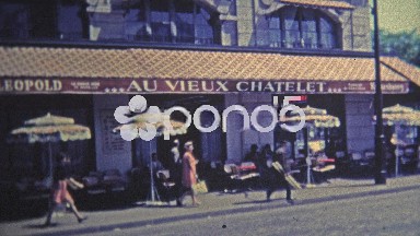 1969: Scenes Around Paris of Popular Restaurants and from Above the City.