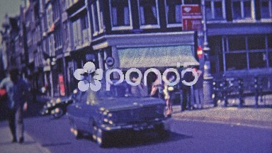 1969: Bohemian District of Amsterdam People Walking and Biking Narrow Streets