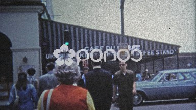1971: Cafe Du Monde Restaurant Attracts Many People Each Year.