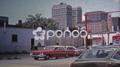 1971: Downtown district captured with SH Kress building.