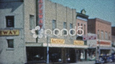 1953: Main street USA Safeway grocery store and downtown.