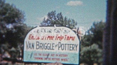 1955: Van Briggle Pottery Factory Entrance and Sign