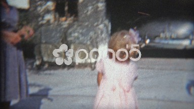 1953: Family Playing Hot Potato with a Pear Picked from a Tree