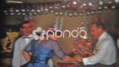 1953: New Year's Eve dancing party in balloon lined basement.