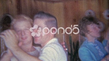 1963: Older women dancing with younger men as dancing was entertainment not