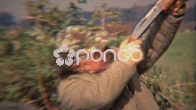 1973: Happy Hunter Simulating Shooting Birds in the Air