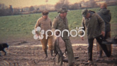 1973: Geese Hunters Loading Kill Into Muddy Truck in Easton Maryland