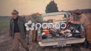 1973: Truck Full of Hunters Headed Home for the Day.